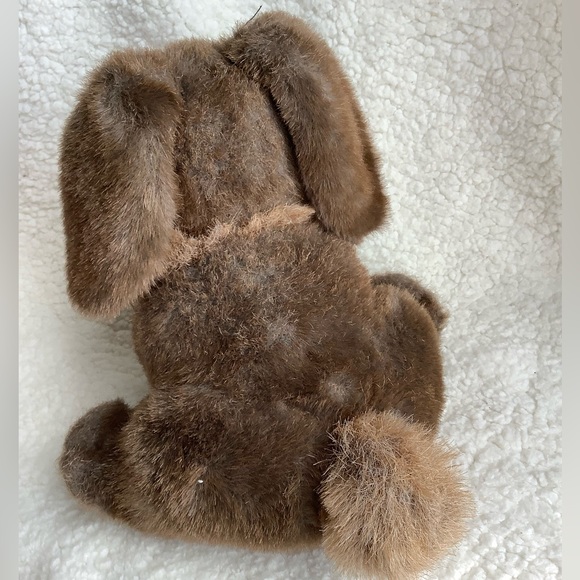 GUND Vintage 1985 Brown Sitting Bunny Rabbit w/Suede Paws - Picture 3 of 4